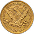 Picture of 1873 LIBERTY HEAD $10, CLOSED 3 AU55 