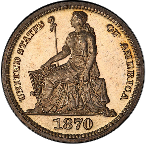 Picture of 1870 STANDARD H10C J-810 PR65 Cameo