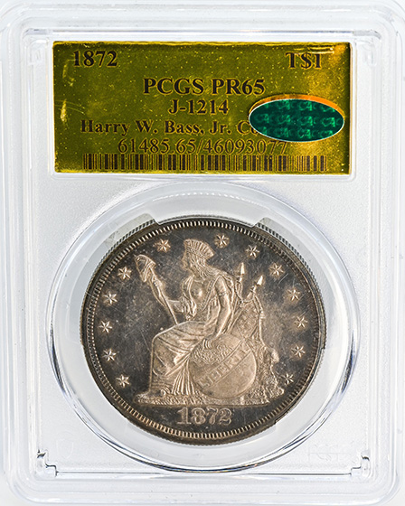 Picture of 1872 T$1 J-1214 PR65 