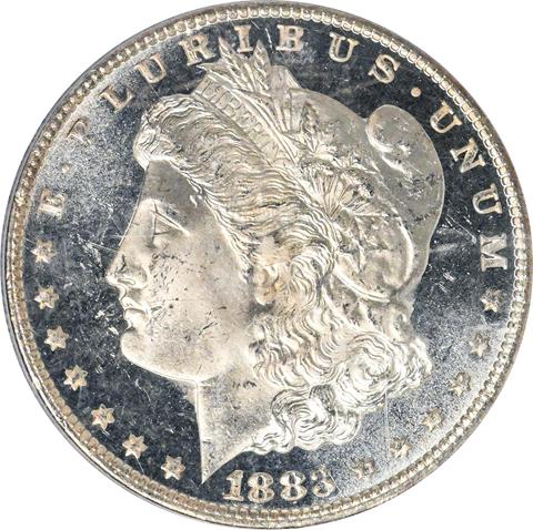 Picture of 1883-CC MORGAN S$1 MS66 DMPL