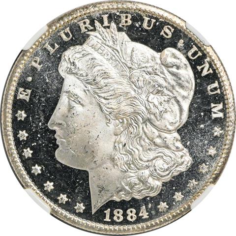 Picture of 1884-CC MORGAN S$1 MS66 DMPL