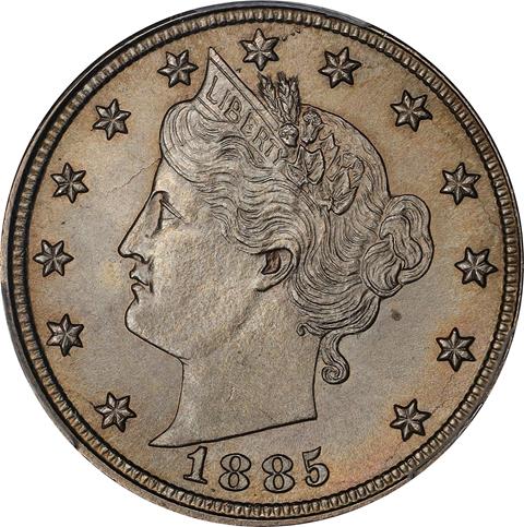 Picture of 1885 LIBERTY 5C MS67 