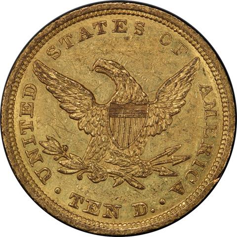 Picture of 1841 LIBERTY $10 AU58+ 