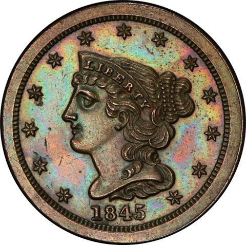 Market Analysis: Vibrant Proof 1846 Braided Hair half cent