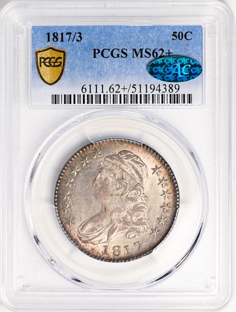 Picture of 1817/3 CAPPED BUST 50C MS62+ 