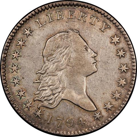 1794 FLOWING HAIR 50C