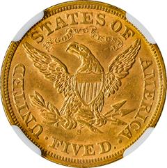 Picture of 1868-S LIBERTY $5 MS61 