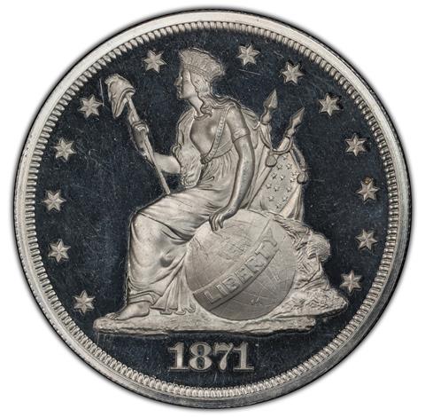 Picture of 1871 $1 J-1137 PR66 Deep Cameo