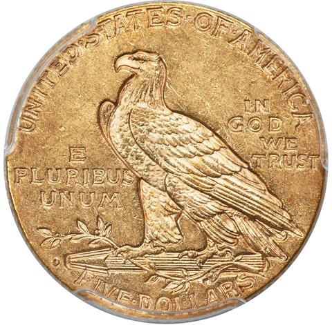 Picture of 1909-O INDIAN HEAD $5 MS61 