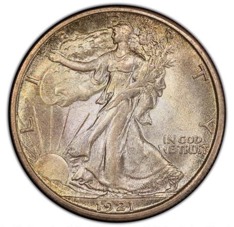 Picture of 1921-D WALKING LIBERTY 50C MS65+ 