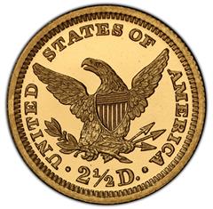 Picture of 1890 LIBERTY HEAD $2.5 PR67 Deep Cameo