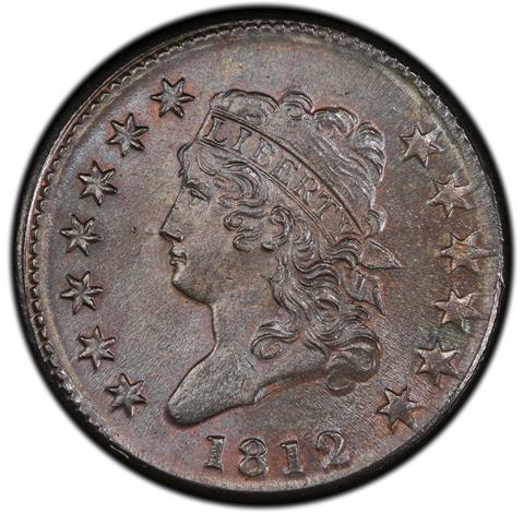Picture of 1812 CLASSIC HEAD 1C, SMALL DATE MS65 Brown