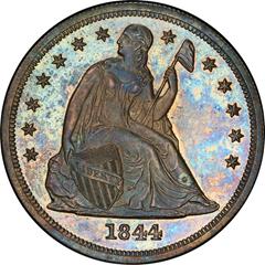 Picture of 1844 LIBERTY SEATED S$1, NO MOTTO PR64+ 