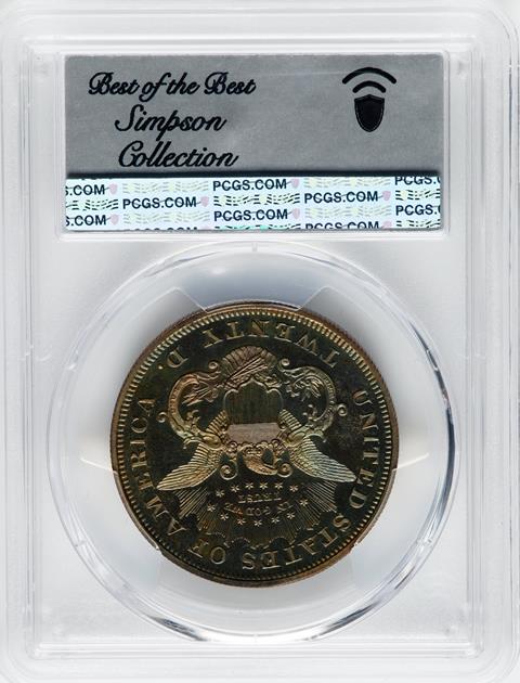 Picture of 1865 $20 LIBERTY J-453 PR66 Brown