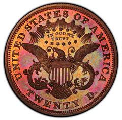 Picture of 1871 $20 J-1176 PR64 Red Brown