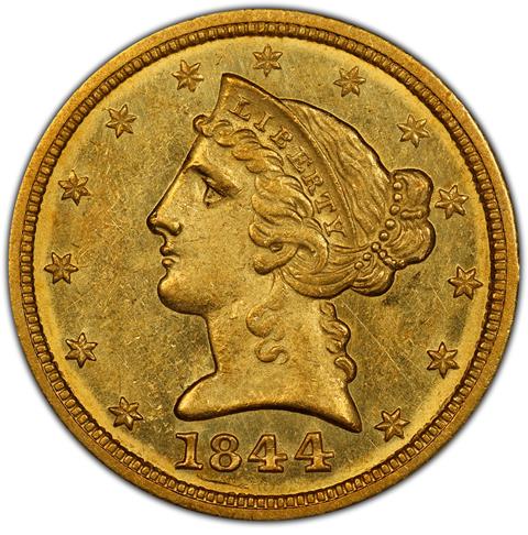 Picture of 1844-O LIBERTY $5 MS63+ 