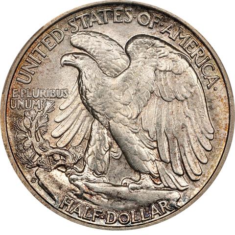 Picture of 1941-S WALKING LIBERTY 50C MS67 