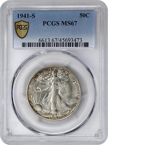 Picture of 1941-S WALKING LIBERTY 50C MS67 