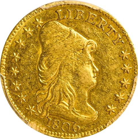 1806/4 DRAPED BUST $2 1/2