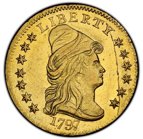 1797 DRAPED BUST $2.5