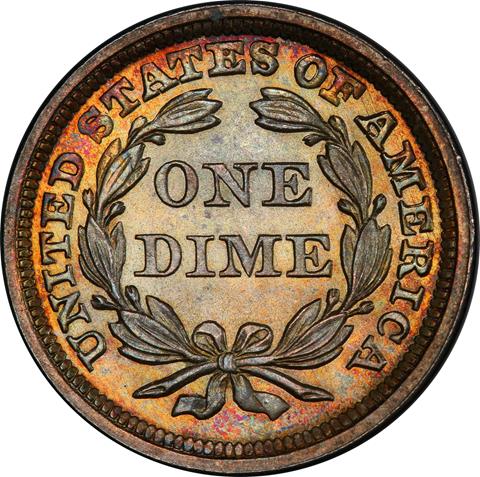 Picture of 1859 LIBERTY SEATED 10C MS68 