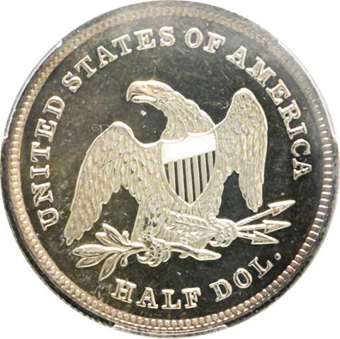 Picture of 1839 LIBERTY SEATED 50C, DRAPERY PR63 