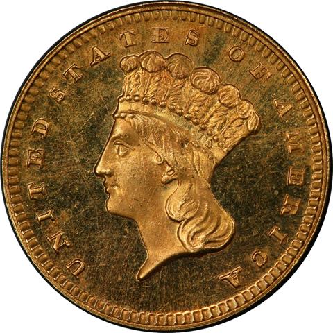 Picture of 1879 GOLD G$1, TYPE 3 PR64 Deep Cameo Picture of 1879 GOLD G$1, TYPE 3 PR64 Deep Cameo