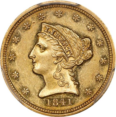 1841 LIBERTY HEAD $2.5