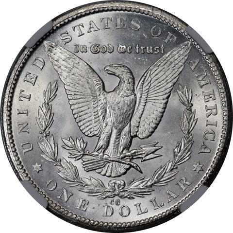 Picture of 1879-CC MORGAN S$1, CAPPED DIE MS64 
