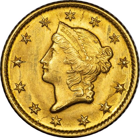 Picture of 1849-O GOLD G$1, TYPE 1 MS65 