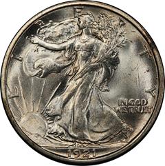 Picture of 1921-D WALKING LIBERTY 50C MS65 