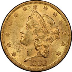 Picture of 1868 LIBERTY HEAD $20 MS61 