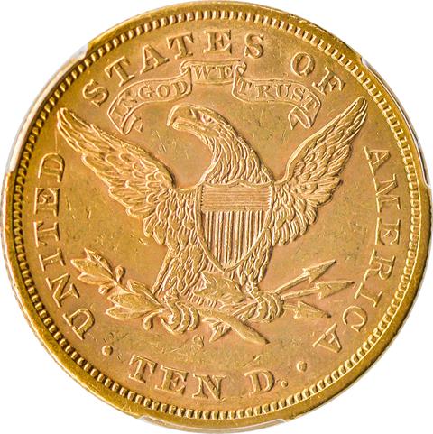 Picture of 1873-S LIBERTY HEAD $10 AU58 