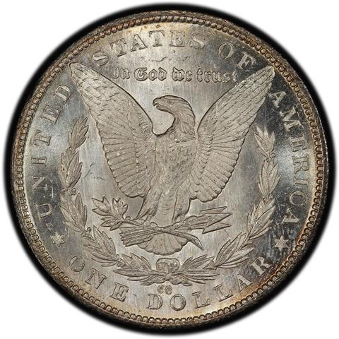Picture of 1879-CC MORGAN S$1, CAPPED DIE MS65 