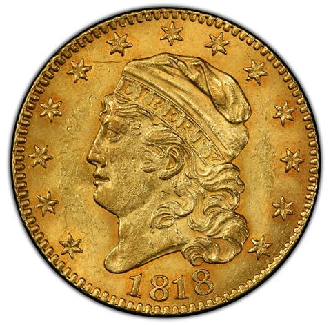 Picture of 1818 CAPPED BUST $5 MS63 