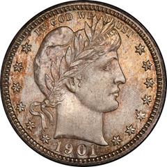 Picture of 1901-S BARBER 25C MS66+ 