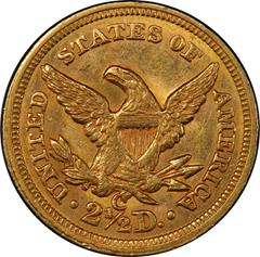 Picture of 1855-C LIBERTY HEAD $2.5 MS62+ 