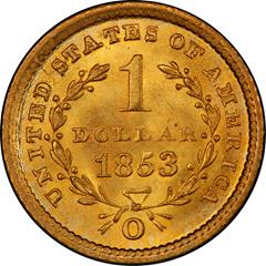 Picture of 1853-O GOLD G$1, TYPE 1 MS66 