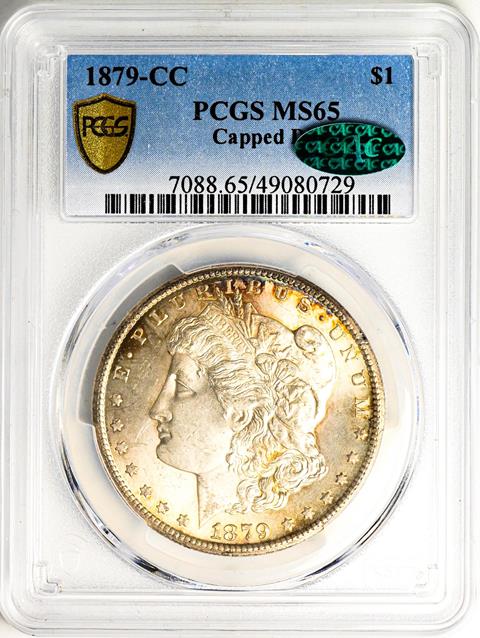 Picture of 1879-CC MORGAN S$1, CAPPED DIE MS65 