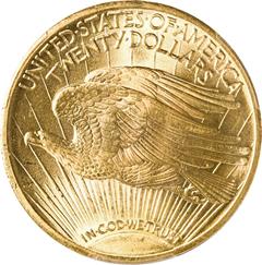 Picture of 1911 ST. GAUDENS $20 MS66 
