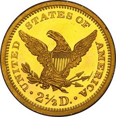Picture of 1875 LIBERTY HEAD $2.5 PR63+ Cameo