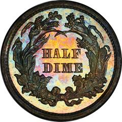 Picture of 1870 LIBERTY SEATED H10C PR68 