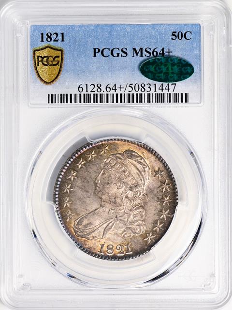 Picture of 1821 CAPPED BUST 50C MS64+ 