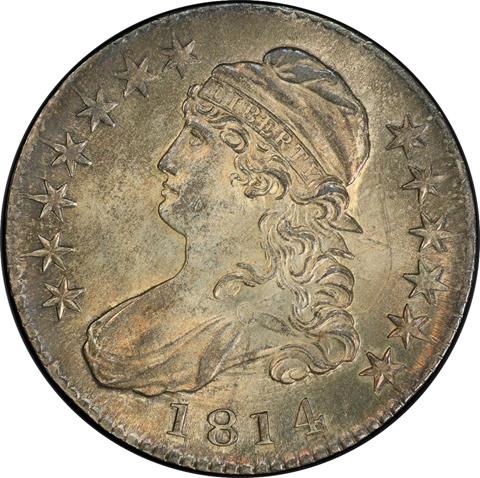 Picture of 1814 CAPPED BUST 50C MS65+  Picture of 1814 CAPPED BUST 50C MS65+