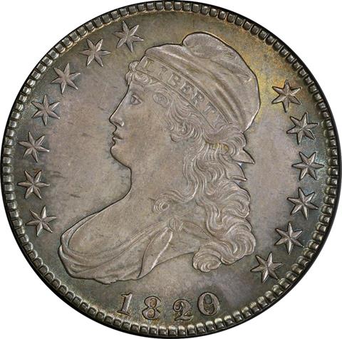 1820/19 CAPPED BUST 50C
