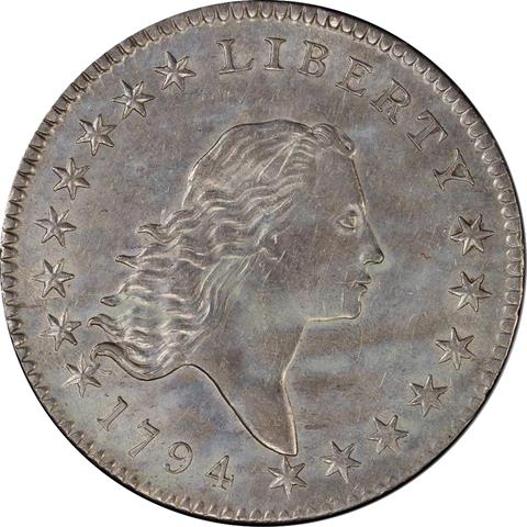 1794 FLOWING HAIR 50C