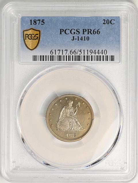 Picture of 1875 20C  J-1410 PR66 