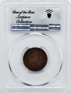 Picture of 1875 SAILOR HEAD $5 J-1439 PR66 Red Brown