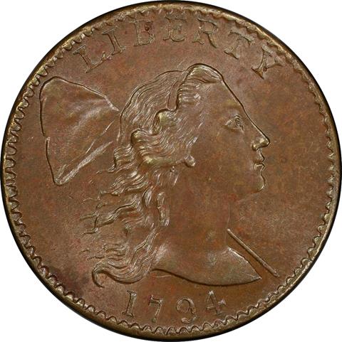 1794 FLOWING HAIR LARGE 1C