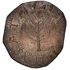 Picture of 1652 PINE TREE SHILLING, LG PL, NO PEL MS64 